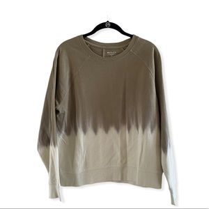 NWT Athleta Organic Cotton Sun Down Dip Dye Ombre Sweatshirt in Medium